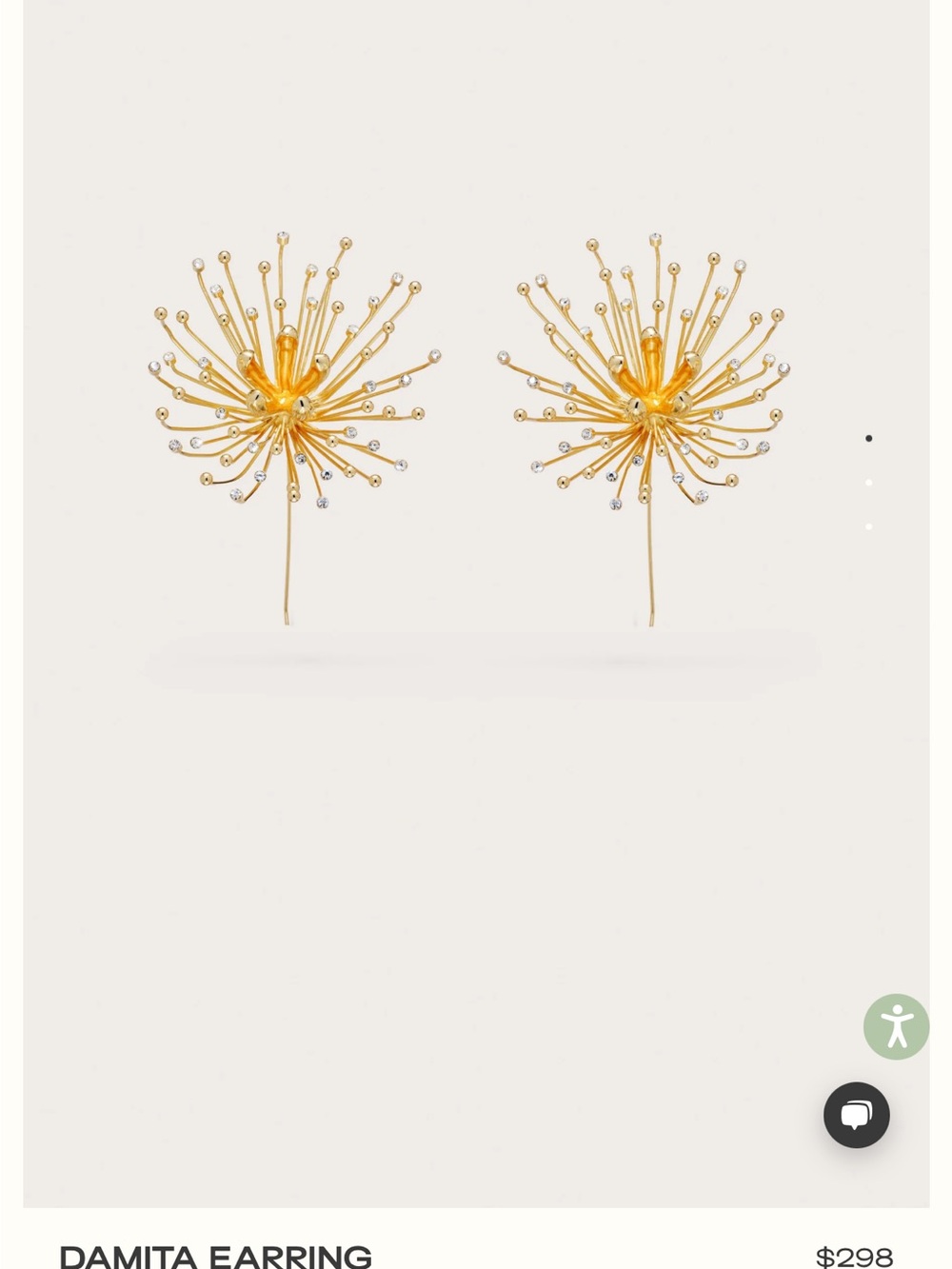 cult gaia Gold Dandelion Burst Earrings